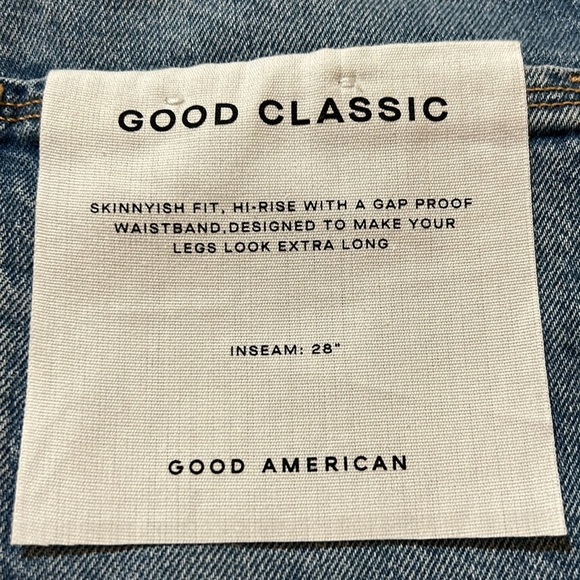 Good American Classic Indigo Distressed NWT 6/28 - Picture 5 of 12